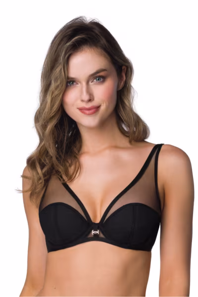 Biustonosz push up Biustonosz Push-up Model Esme M-3902/11 Black - Mat — zdjęcie 1