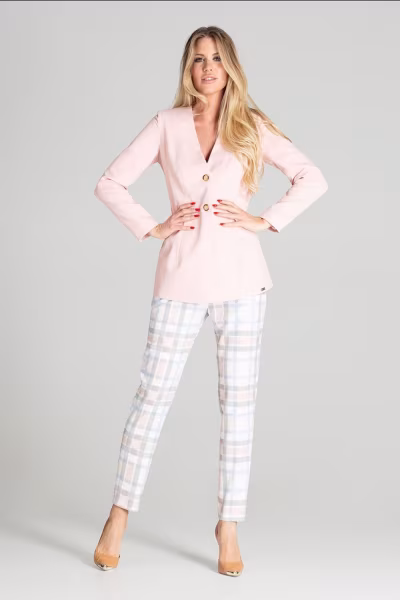 Żakiet Model M694 Pink - Figl — zdjęcie 2
