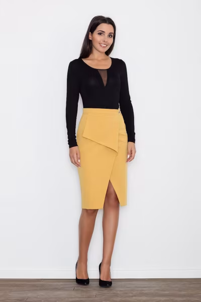 Spódnica Model M559 Yellow - Figl — zdjęcie 1