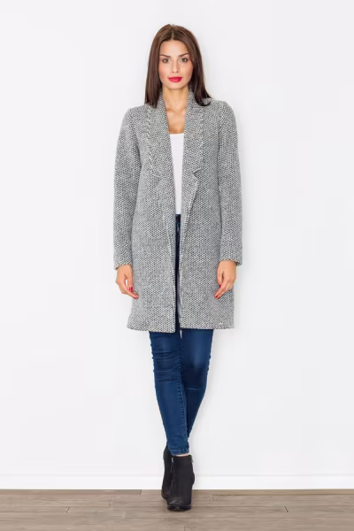 Płaszcz Damski Model M527 Grey - Figl — zdjęcie 3