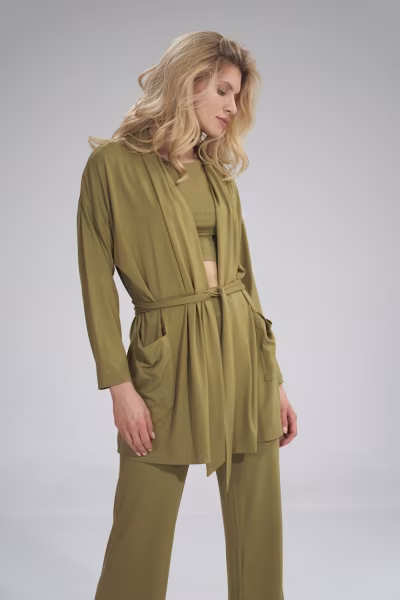 Bluza Damska Model M750 Light Oliwka - Figl — zdjęcie 1