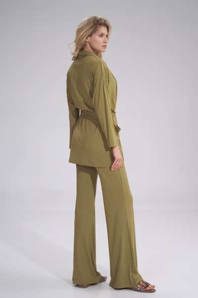 Bluza Damska Model M750 Light Oliwka - Figl — zdjęcie 2