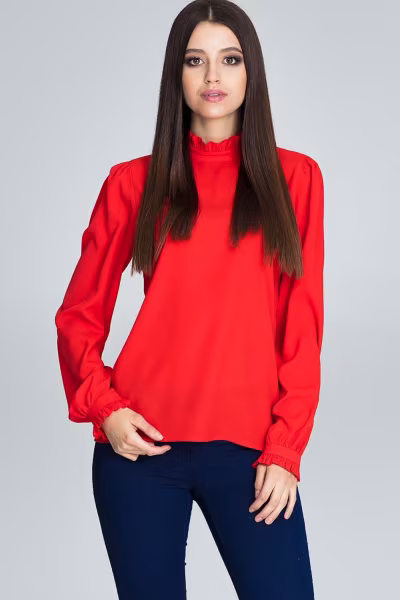Bluzka Model M595 Red - Figl — zdjęcie 1