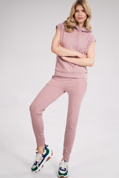 Spodnie Dresowe Model M806 Dark Pink - Figl — zdjęcie 2