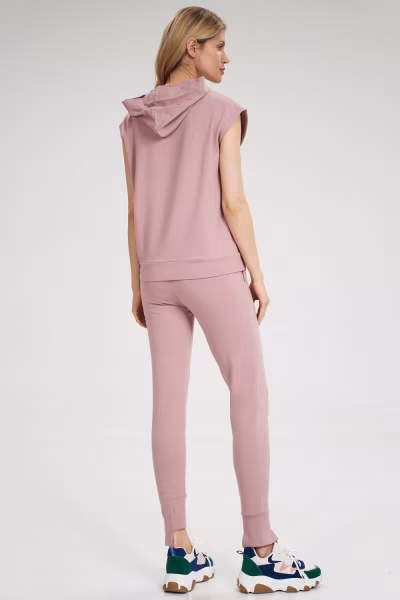 Spodnie Dresowe Model M806 Dark Pink - Figl — zdjęcie 3