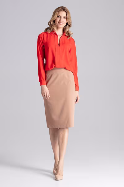 Bluzka Model M621 Red - Figl — zdjęcie 1