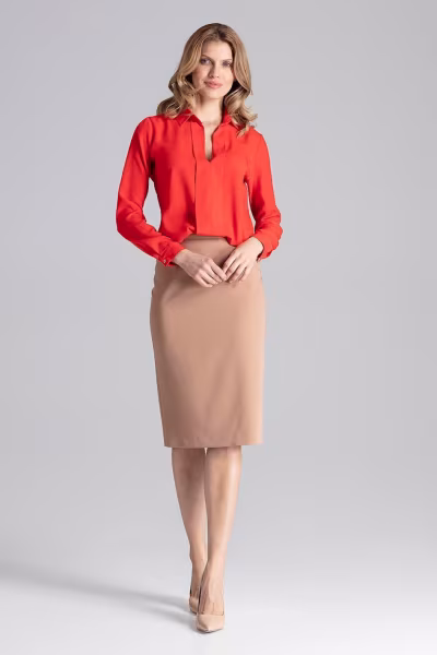 Bluzka Model M621 Red - Figl — zdjęcie 2