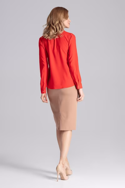 Bluzka Model M621 Red - Figl — zdjęcie 3