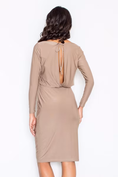 Sukienka Model 326 Beige - Figl — zdjęcie 2
