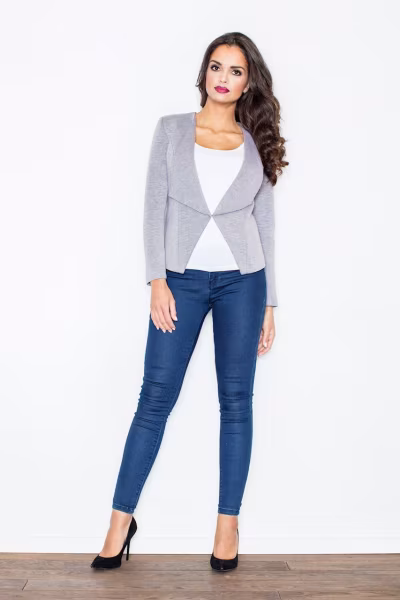Żakiet Model 358 Grey - Figl — zdjęcie 2