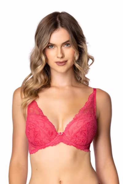 Biustonosz push up Biustonosz Push-up Model Eternal M-4028/11/1 Malina - Mat — zdjęcie 3