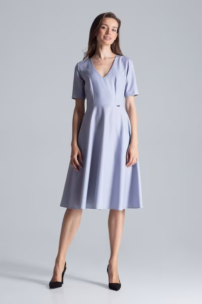 Sukienka Model M673 Grey - Figl — zdjęcie 2