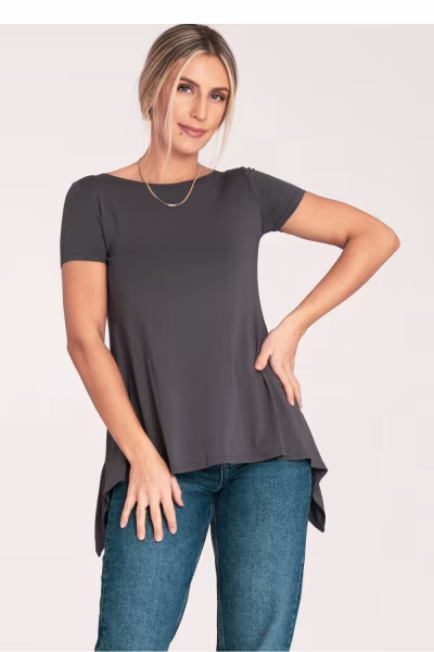 Bluzka Model M1051 Dark Grey - Figl — zdjęcie 1