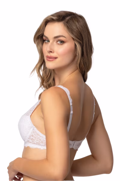 Biustonosz push up Biustonosz Push-up Model Roma M-4052/11 White - Mat — zdjęcie 2