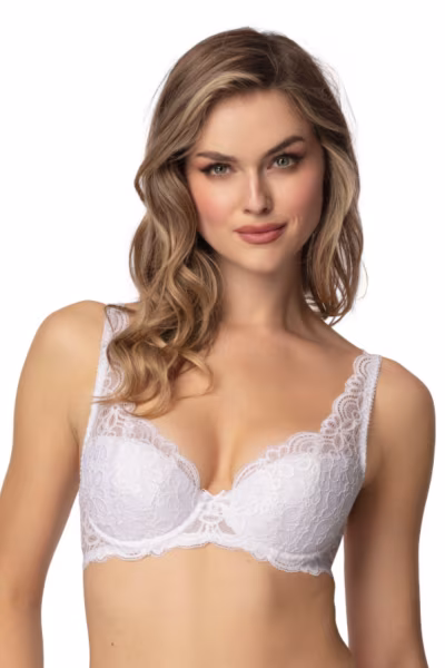 Biustonosz push up Biustonosz Push-up Model Roma M-4052/11 White - Mat — zdjęcie 3