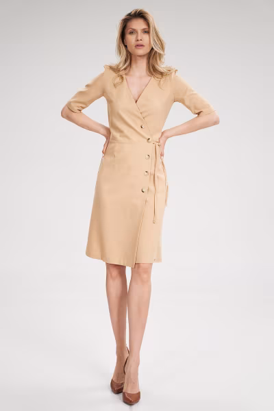 Sukienka Model M703 Beige - Figl — zdjęcie 1