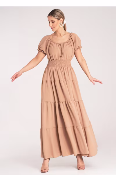 Sukienka Model M1170 Beige - Figl — zdjęcie 1