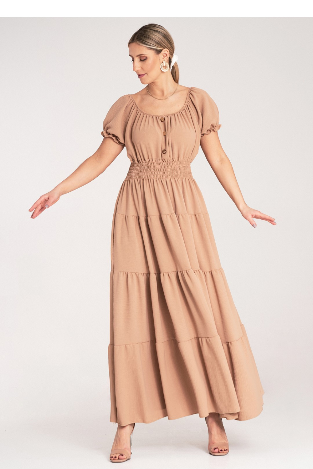 Sukienka Model M1170 Beige - Figl