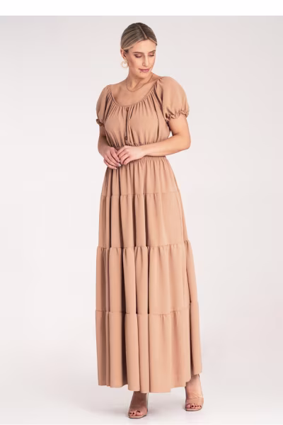 Sukienka Model M1170 Beige - Figl — zdjęcie 2