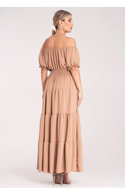 Sukienka Model M1170 Beige - Figl — zdjęcie 3