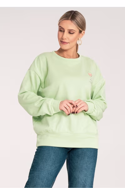 Bluza Damska Model M1152 Green - Figl — zdjęcie 2