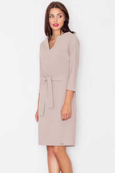 Sukienka Model M526 Beige - Figl — zdjęcie 1