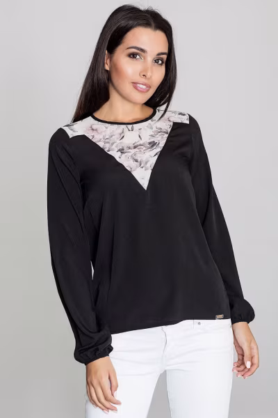 Bluzka Model M549 Black - Figl — zdjęcie 1