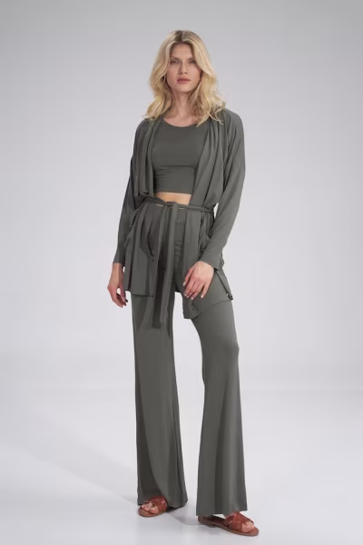 Bluza Damska Model M750 Oliwka - Figl — zdjęcie 1