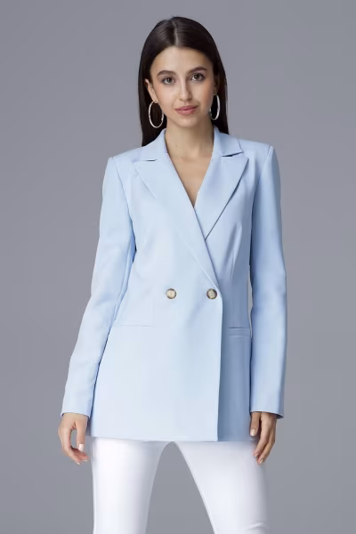 Żakiet Model M642 Blue - Figl — zdjęcie 2