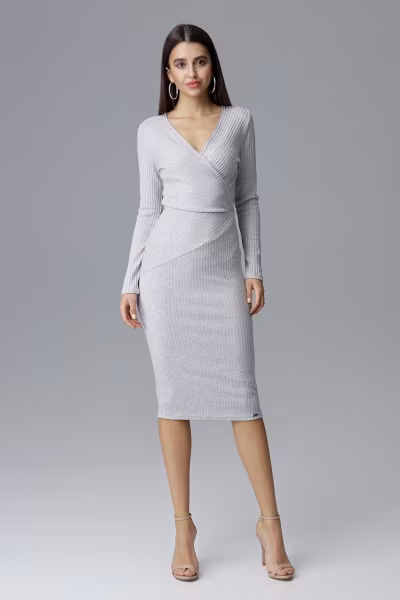 Sukienka Model M637 Grey - Figl — zdjęcie 2