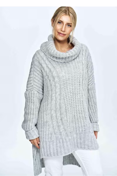Golf Damski Model M892 Light Grey - Figl — zdjęcie 1