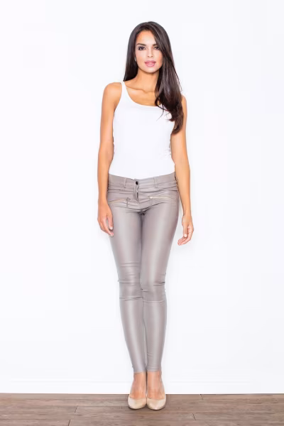 Spodnie Damskie Model 361 Beige - Figl — zdjęcie 3