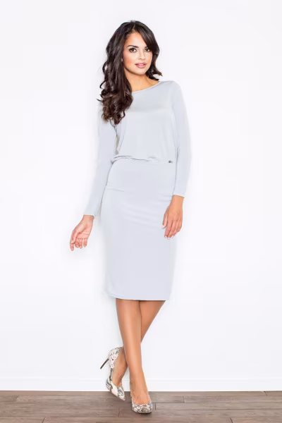 Sukienka Model 326 Grey - Figl — zdjęcie 1