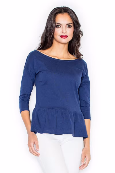 Bluzka Model 233 Navy - Figl — zdjęcie 1