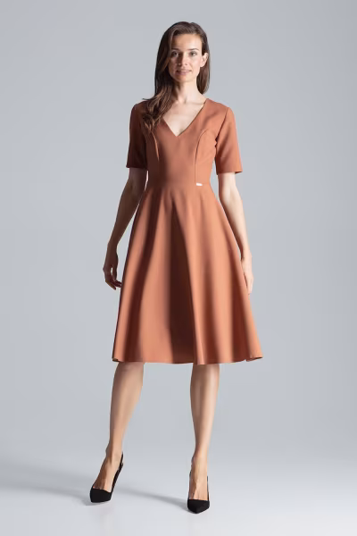 Sukienka Model M673 Brown - Figl — zdjęcie 1
