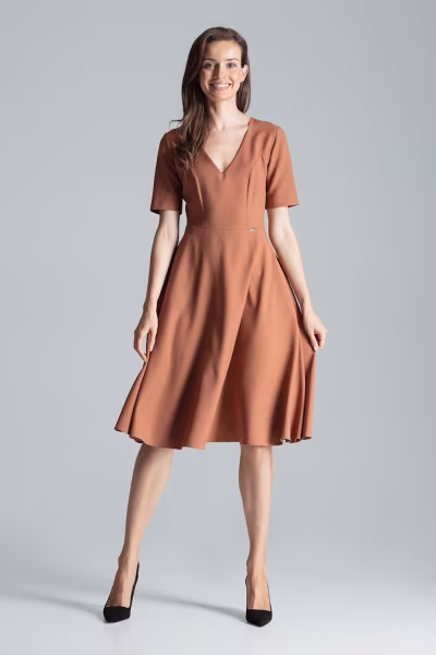 Sukienka Model M673 Brown - Figl — zdjęcie 2