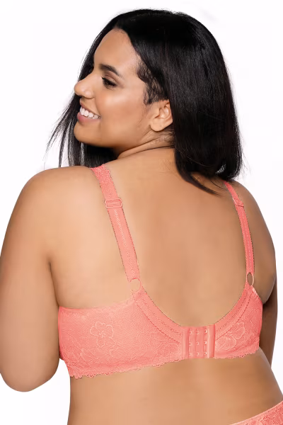 Biustonosz push up Biustonosz Usztywniany Model Carmela Big M-053/22 Brzoskwinia - Mat — zdjęcie 3