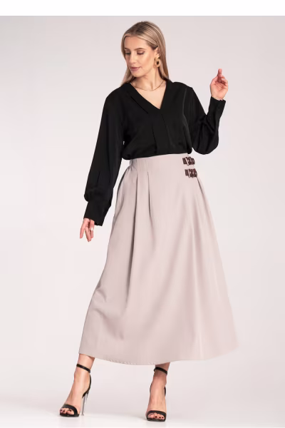 Spódnica Model M1156 Beige - Figl — zdjęcie 2