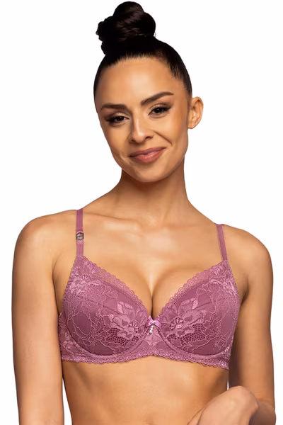 Biustonosz push up Biustonosz Push-up Model 3742/11 Rosie Pink - Mat — zdjęcie 1