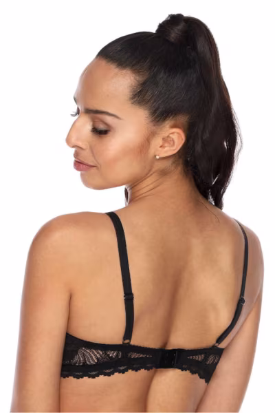 Biustonosz push up Biustonosz Push-up Model Angel M-3329/11 Black - Mat — zdjęcie 3