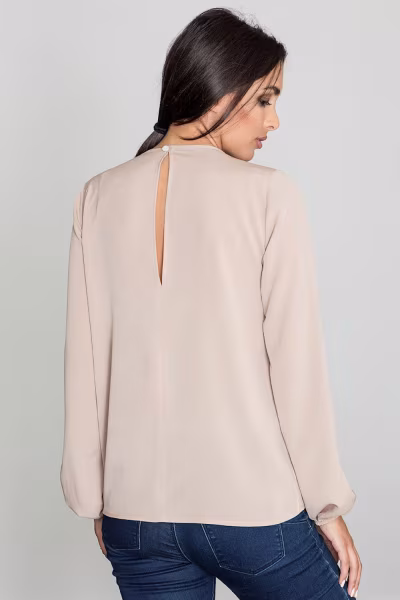 Bluzka Model M549 Beige - Figl — zdjęcie 2