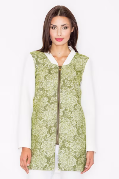 Płaszcz Damski Model M513 Green - Figl — zdjęcie 1