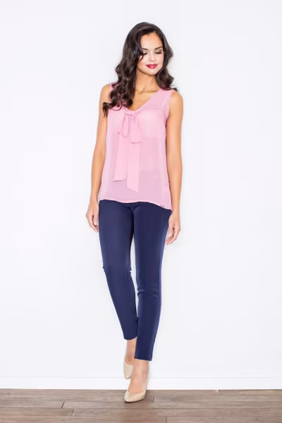 Bluzka Model M303 Pink - Figl — zdjęcie 3