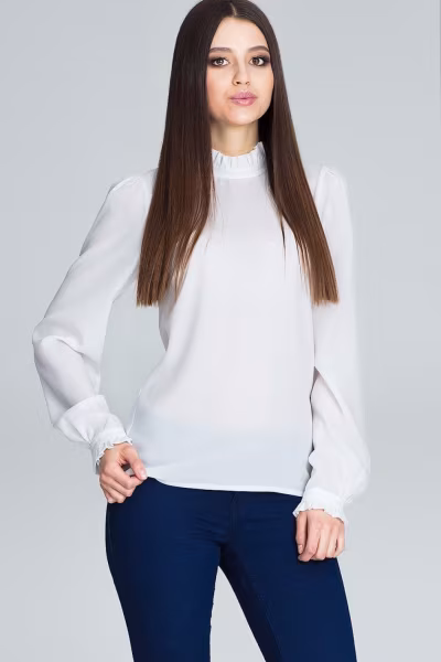 Bluzka Model M595 Ecru - Figl — zdjęcie 1