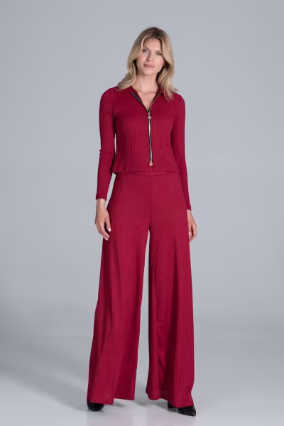 Spodnie Damskie Model M820 Red - Figl — zdjęcie 1