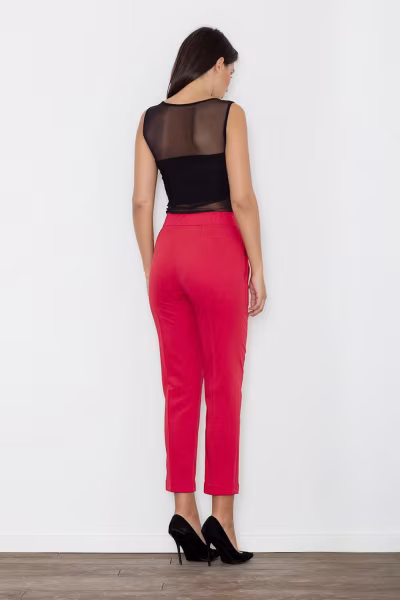 Spodnie Damskie Model M552 Red - Figl — zdjęcie 2