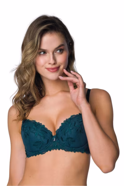 Biustonosz push up Biustonosz Push-up Model Zephyr M-3935/11 Green - Mat — zdjęcie 1
