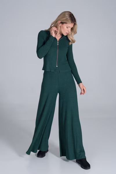 Spodnie Damskie Model M820 Green - Figl — zdjęcie 2