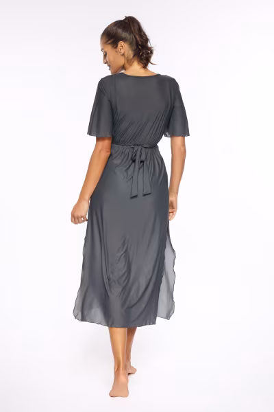 Sukienka Plażow Tunika Model Hilda Ardesia M-568 Grey - Marko — zdjęcie 3