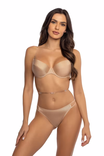 Biustonosz push up Biustonosz Push-up Model Kaja M-909/1 Beige 2 - Mat — zdjęcie 2